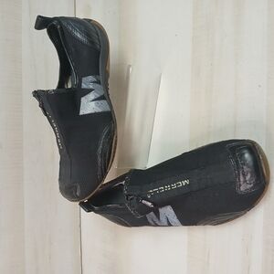 Merrell Shoes Barrado Black Mesh Zip Walking Shoes USMerrell Black Slip-On Shoes